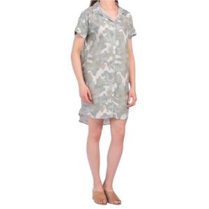 C & C California Camo Print Button Down Shirt Dress (NWT) (Size: Small)